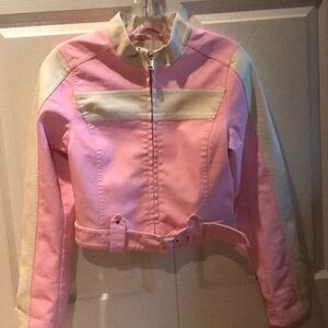 Urban Outfitters Pink Moto jacket in XS